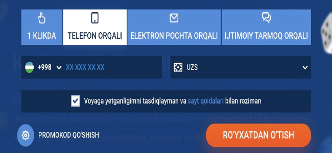 Mostbet ijtimoiy media orqali ro'yxatdan o'tish